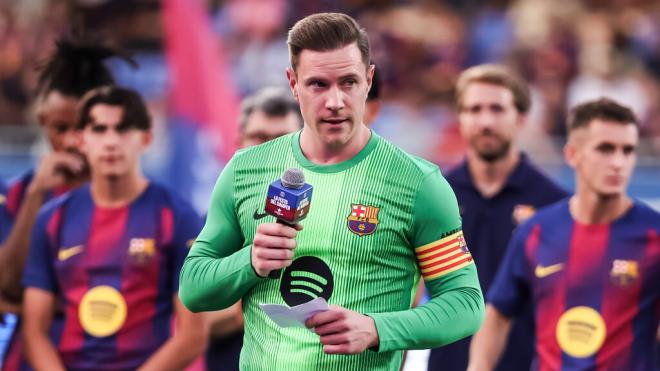 Ter Stegen en un acto del FC Barcelona (Cordon Press)