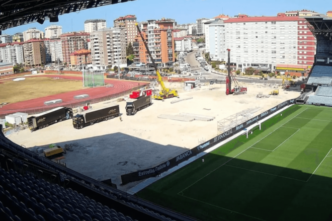 Reforma de la Grada de Gol en Balaídos (Foto: Concello de Vigo).