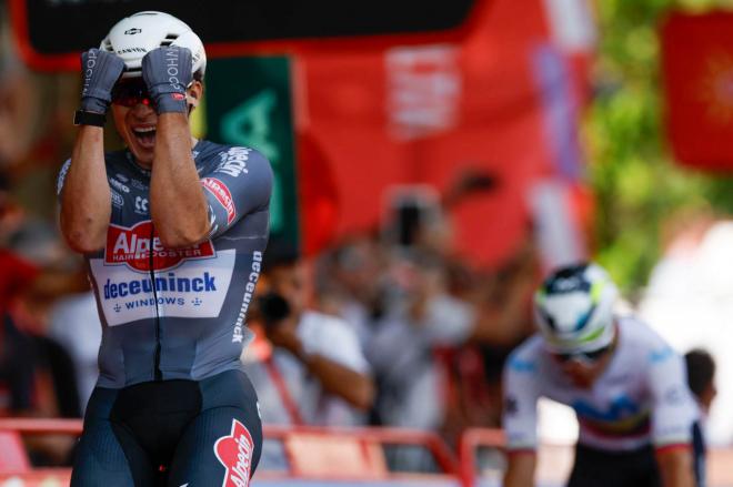 Jasper Philipsen, primer líder de La Vuelta a España (FOTO: EFE).