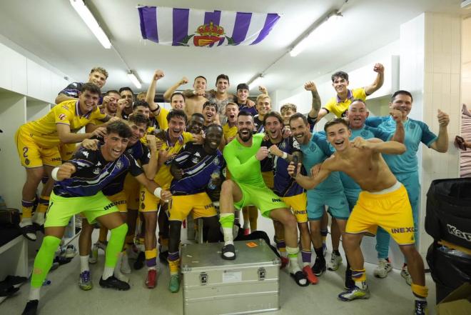 Celebración del Real Valladolid en el SkyFi Castalia.