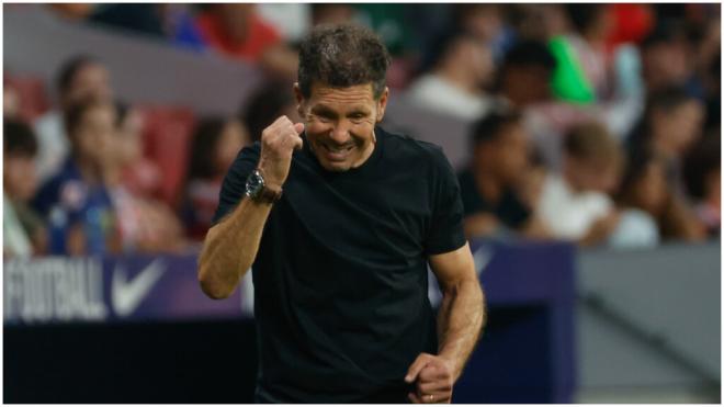 El Cholo Simone durante el Atleti - Elche. (EFE)