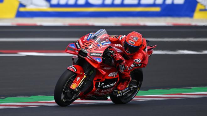 Marc Márquez, en Hungría (Foto: Michelin).
