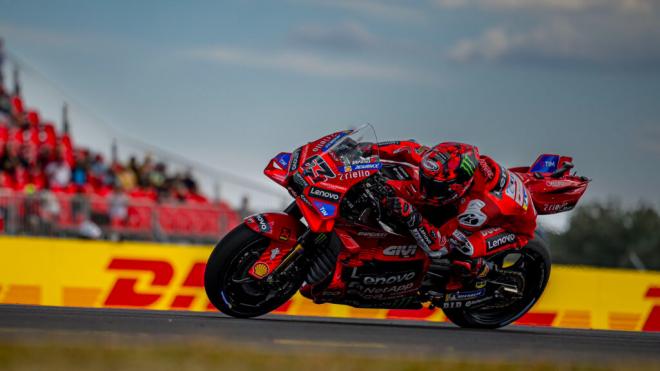 Pecco Bagnaia, en Hungría (Foto: Ducati).