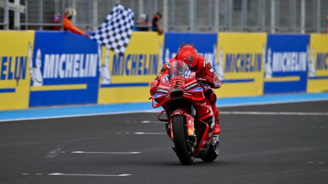 Marc Márquez, en Hungría (Foto: Michelin).