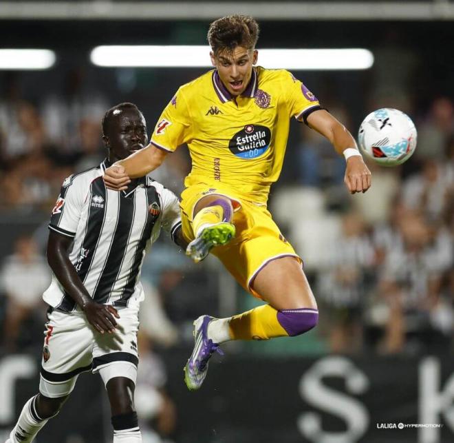 Iván Alejo, ante el Castellón.