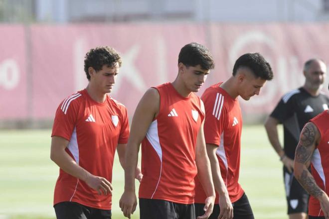 Tanguy Nianzou, en el entrenamiento de este viernes (Foto: Kiko Hurtado).