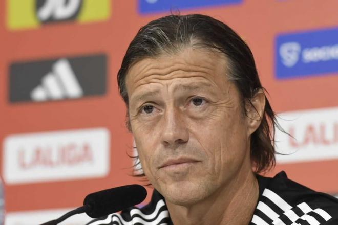 Matías Almeyda, en sala de prensa (Foto: Kiko Hurtado)