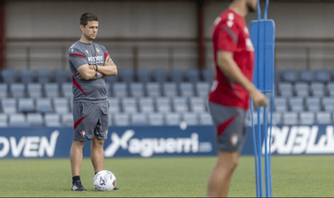 Alessio Lisci entrenando. (Foto: Osasuna)
