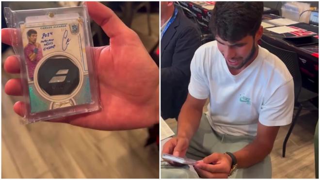 Carlos Alcaraz alucina con lo que vale una carta con su nombre (TikTok)
