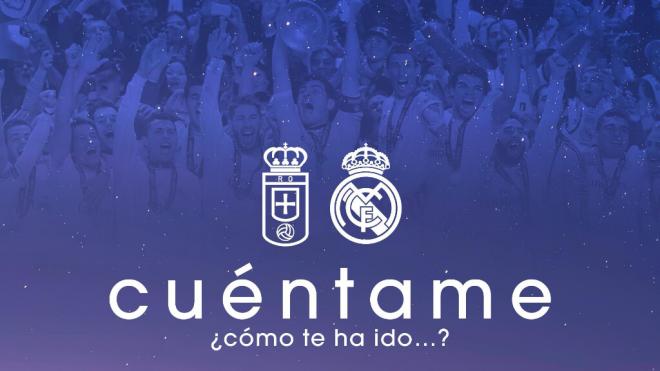 Cartel promocional del Oviedo - Real Madrid (X)
