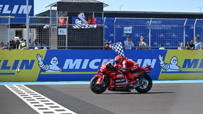 Marc Márquez, en Hungría (Foto: Michelin).
