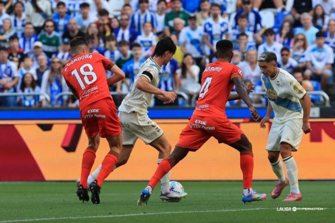 Lance del Dépor-Burgos en Riazor (Foto: LaLiga).
