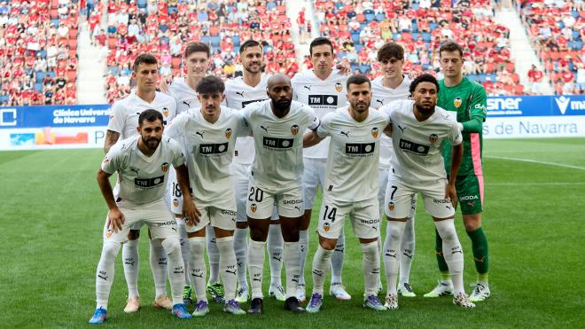 Once titular del Valencia CF en Pamplona (Foto: Cordon Press)