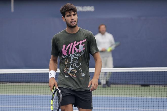 Carlos Alcaraz, en la previa del US Open (FOTO: Cordón Press).