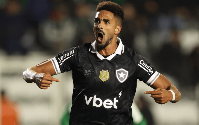 Chris Ramos celebra un tanto con el Botafogo (FOTO: Vítor Silva/ BFR).