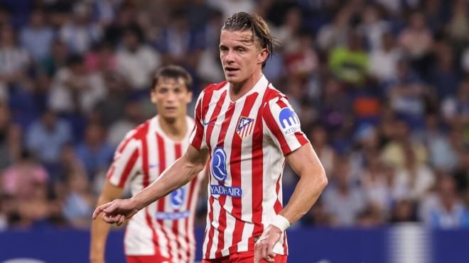 Conor Gallagher durante un partido con el Atlético de Madrid (Fuente: Europa Press)