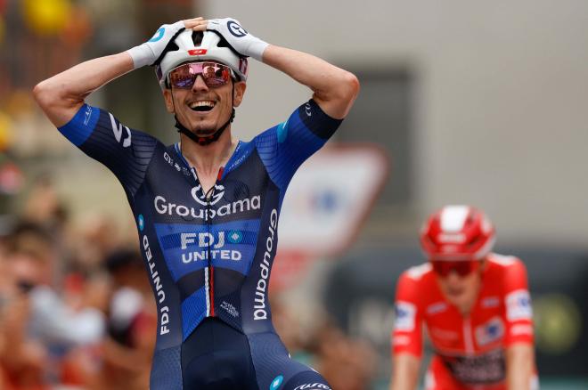 David Gaudu, ganador de la tercera etapa de La Vuelta a España (Foto: EFE).
