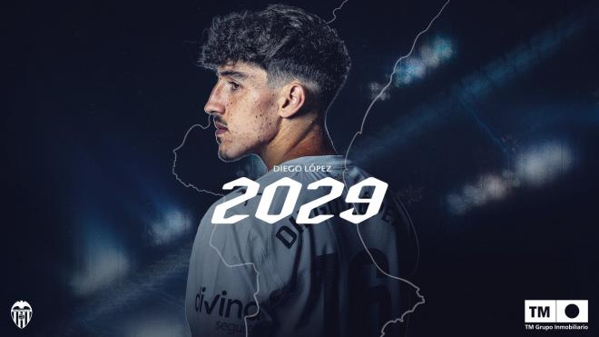 Diego López renueva hasta 2029 (Foto: Valencia CF)