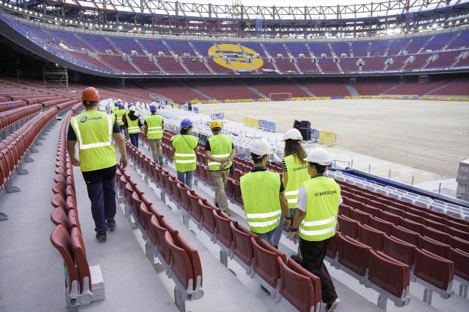El Barcelona ha recibido la revisión de la empresa que certificaría el estado de las instalaciones (Europa Press)