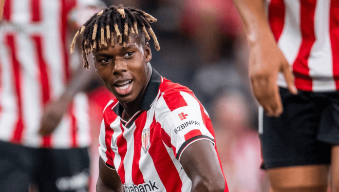 Nico Williams, durante el Athletic-Rayo (Foto: Athletic Club).