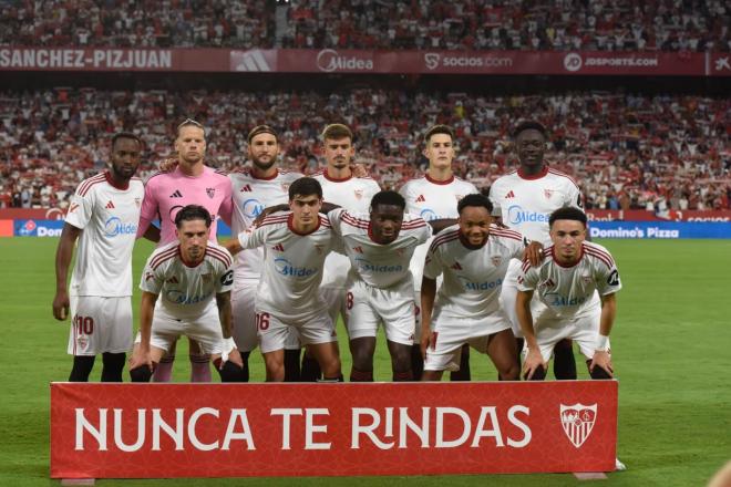 El once del Sevilla, ante el Getafe (Foto: Kiko Hurtado)