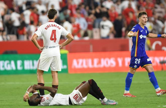 Davinchi celebra el triunfo del Getafe ante el Sevilla (Foto: Kiko Hurtado).