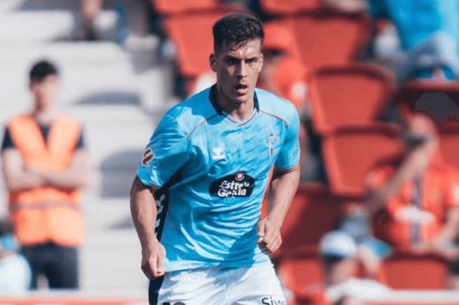 Manu Fernández en su debut con el Celta en Liga (Foto: Instagram).