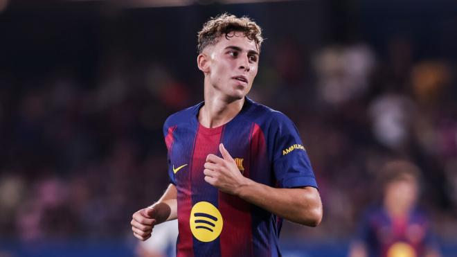 Fermín López durante un partido del FC Barcelona (Fuente: Europa Press)
