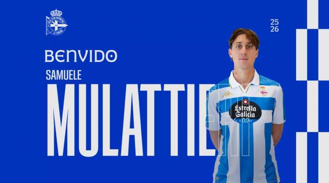Samuele Mulattieri, nuevo jugador del Dépor (Foto: RCD).
