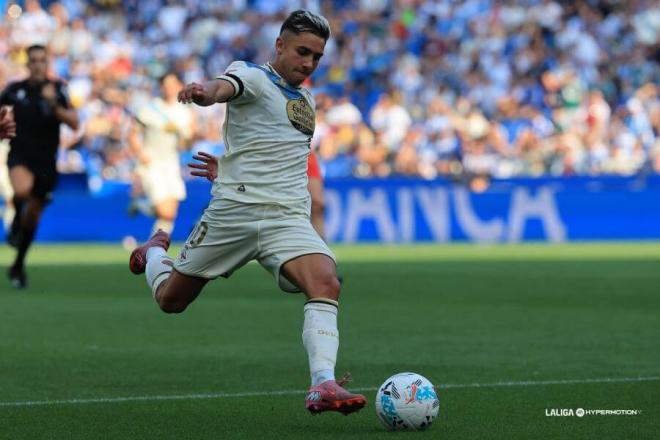 Yeremay, durante el Dépor-Burgos (Foto: LaLiga).