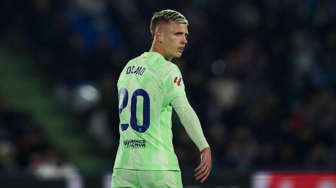 Dani Olmo en un partido con el FC Barcelona (Cordon Press)