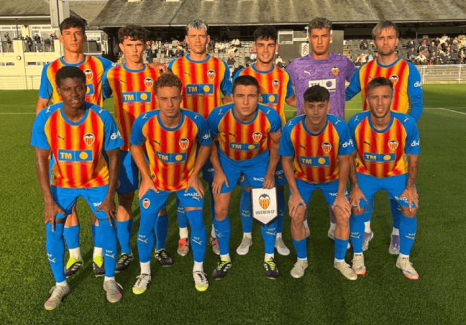 Derrota del VCF Mestalla a pesar del doblete de Mario Domínguez (Foto:Valencia CF)