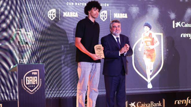 Izan Almansa en la Gala FEB (Europa Press)