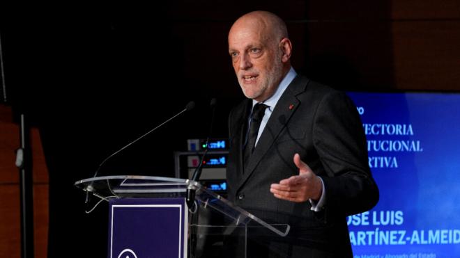 Javier Tebas en un acto (Cordon Press)