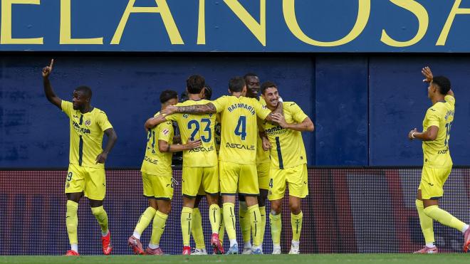 El Villarreal CF celebra un gol en La Cerámica (Foto: LALIGA).