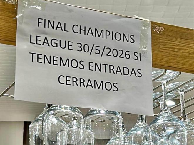 Optimismo nivel Champions en un bar de Bilbao en la Aste Nagusia (Foto: ElDesmarque).