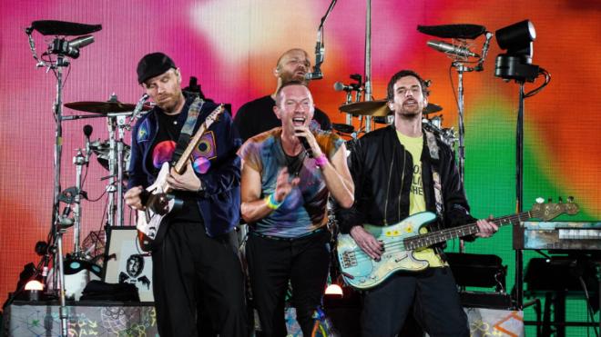 Coldplay en uno de sus conciertos (Cordon Press)