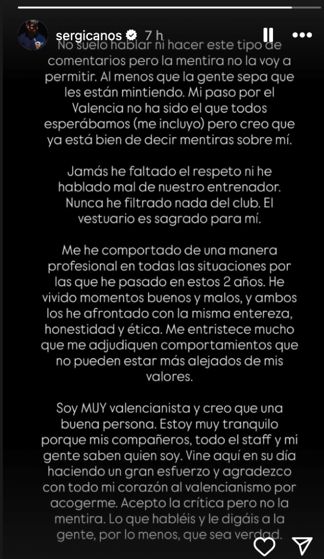 El texto de Sergi Canós
