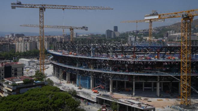 Las obras del Camp Nou (Europa Press)