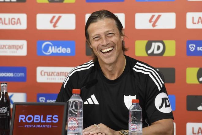 Matías Almeyda, durante la rueda de prensa (Foto: Kiko Hurtado).