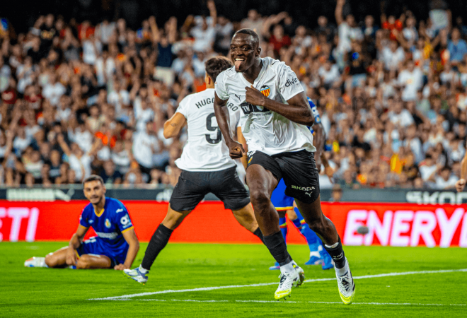 Gol de Mouctar Diakhaby (Foto: Valencia CF)