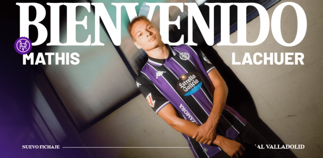 Mathis Lachuer, nuevo jugador del Real Valladolid.