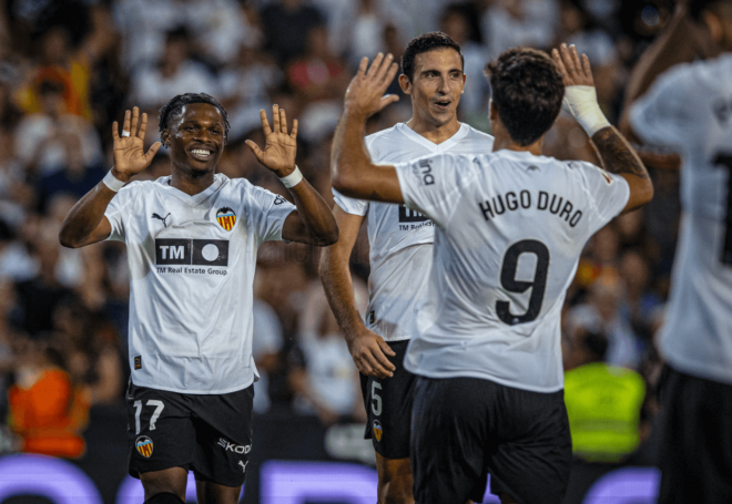 Ramazani debuta en Mestalla con asistencia a Hugo Duro (Foto: LALIGA)