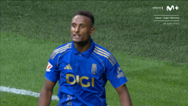 El enfado de Hassan con Paunovic su suplencia en el Oviedo-Real Sociedad (Captura: Movistar+).