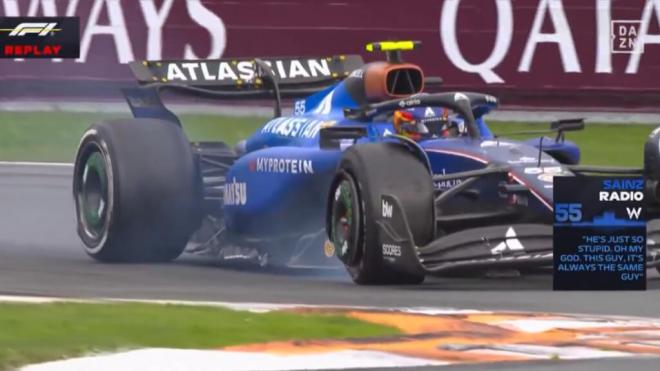 Carlos Sainz, en Zandvoort (Foto: DAZN).