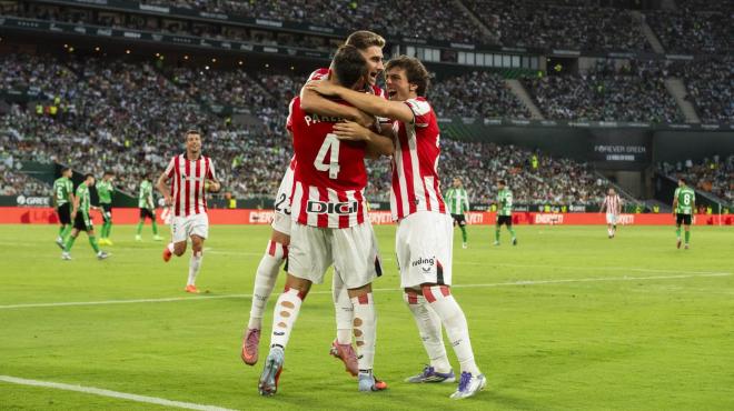Gol de los leones ante el Betis en La Cartuja (Foto: Athletic Club).