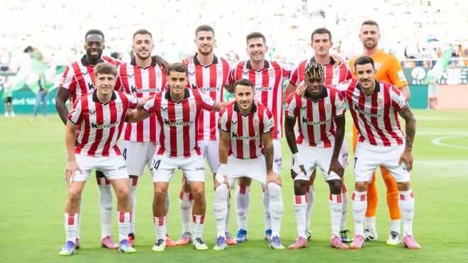 Este es el once que sacaba Ernesto Valverde ante el Betis en La Cartuja (Foto: Athletic Club).