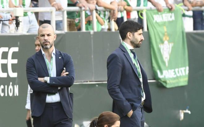 Manu Fajardo y Álvaro Ladrón, en La Cartuja (Foto: Kiko Hurtado)