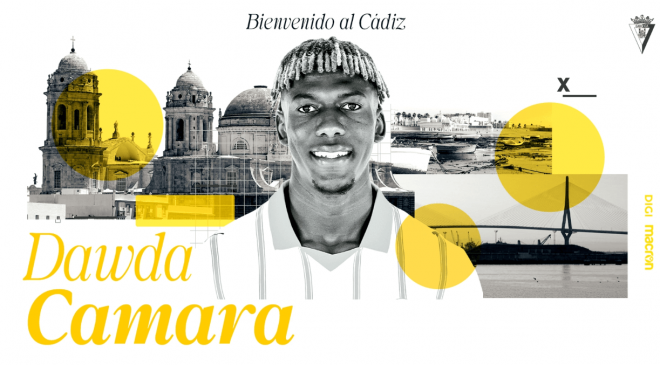 Dawda Camara, fichaje del Cádiz (FOTO: Cádiz CF).