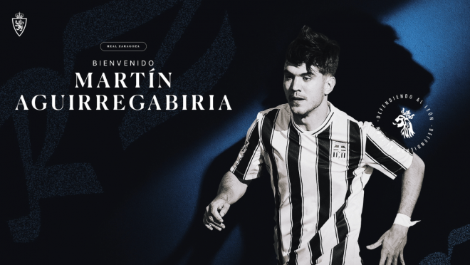 Martín Aguirregabiria, fichaje del Real Zaragoza (FOTO: Real Zaragoza).